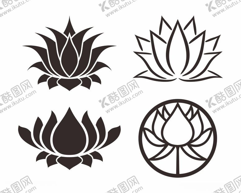 编号：17358102231448235194【酷图网】源文件下载-荷花图案