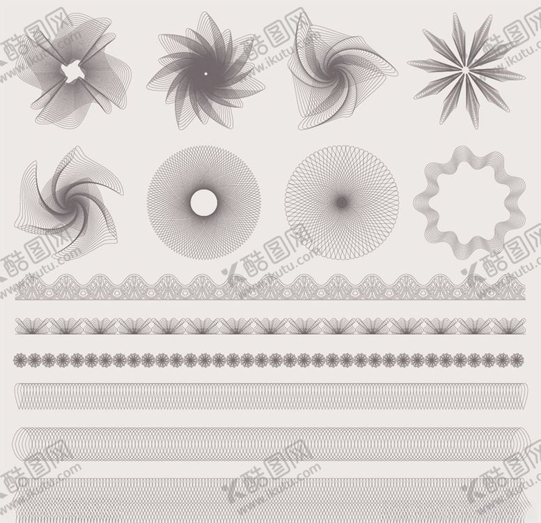 编号：29654410010055265352【酷图网】源文件下载-证书底纹防伪底纹