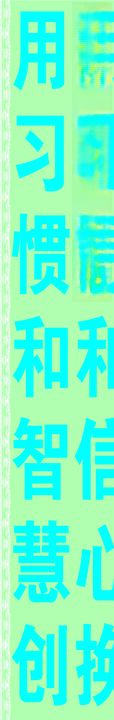 竖长标语条幅