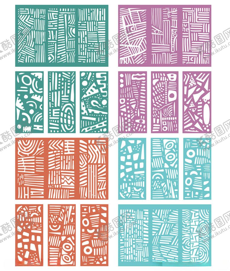 编号：91770511021631382784【酷图网】源文件下载-几何花纹图案