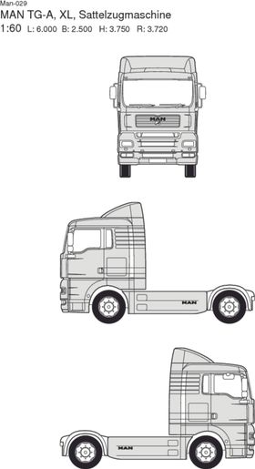 手绘货运汽车