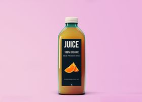 果汁包装标签样机