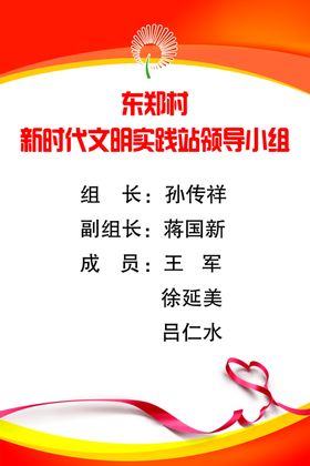 新时代文明展板