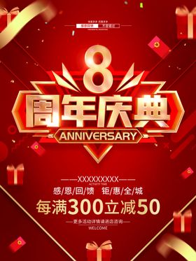 8周年庆典海报