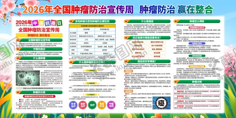 编号：70100506120838233770【酷图网】源文件下载-2026肿瘤防治