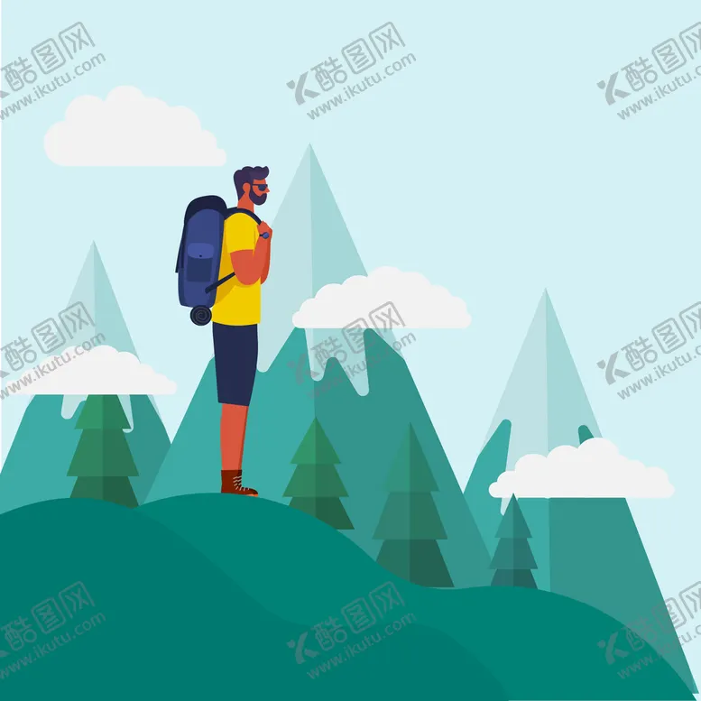 编号：82753109191310292361【酷图网】源文件下载-徒步旅行 