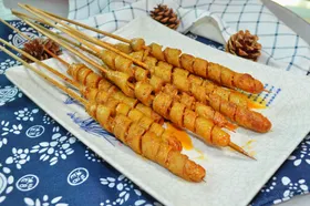 烧烤面筋美食户外美味