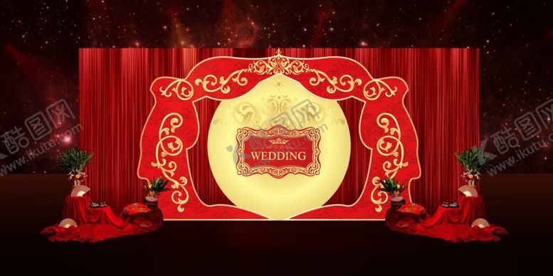 编号：14075409231621382560【酷图网】源文件下载-欧式婚礼舞台场景