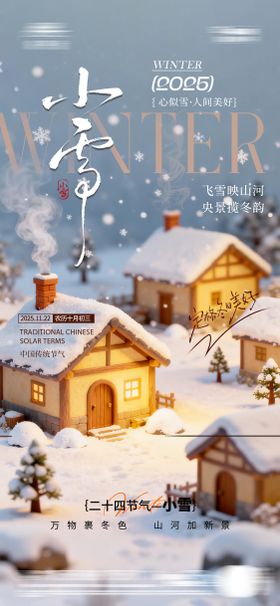 小雪海报