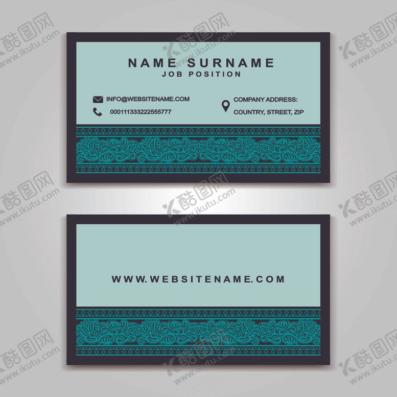 编号：95050409222252481939【酷图网】源文件下载-名片设计