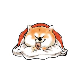 卡通可爱秋田犬
