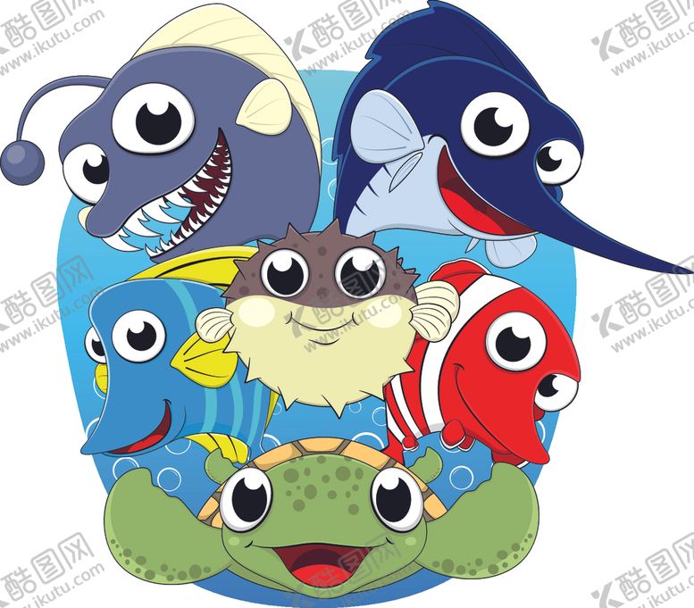 编号：45456109190019275616【酷图网】源文件下载-卡通鱼