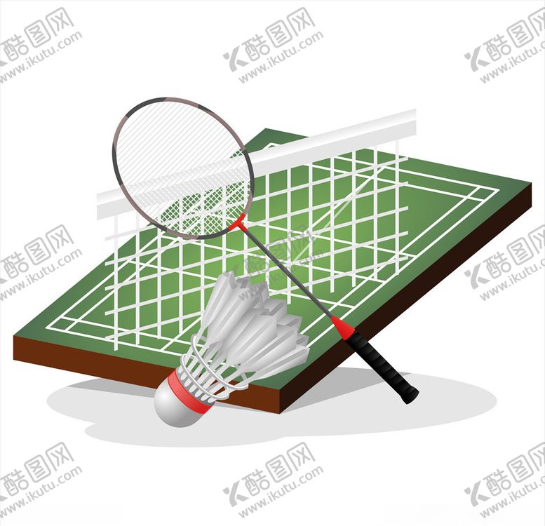 编号：50878505052029315032【酷图网】源文件下载-矢量羽毛球球场