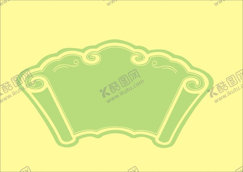 编号：30369501292149252914【酷图网】源文件下载-扇形卷轴 