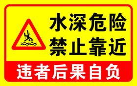 防溺水警示牌