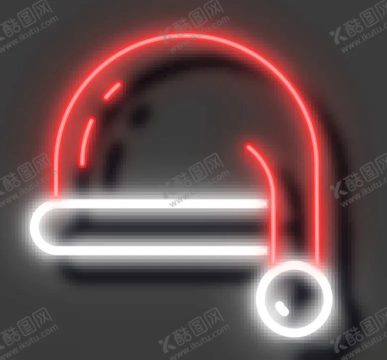 编号：56216407021353586295【酷图网】源文件下载-霓虹灯圣诞帽