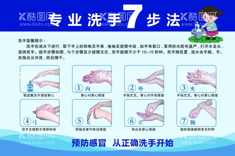 编号：86685602261033568894【酷图网】源文件下载-7步洗手法