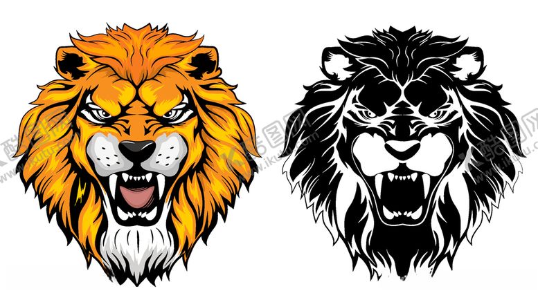 编号：78043210020126141890【酷图网】源文件下载-狮子矢量素材