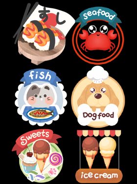 可爱卡通logo设计