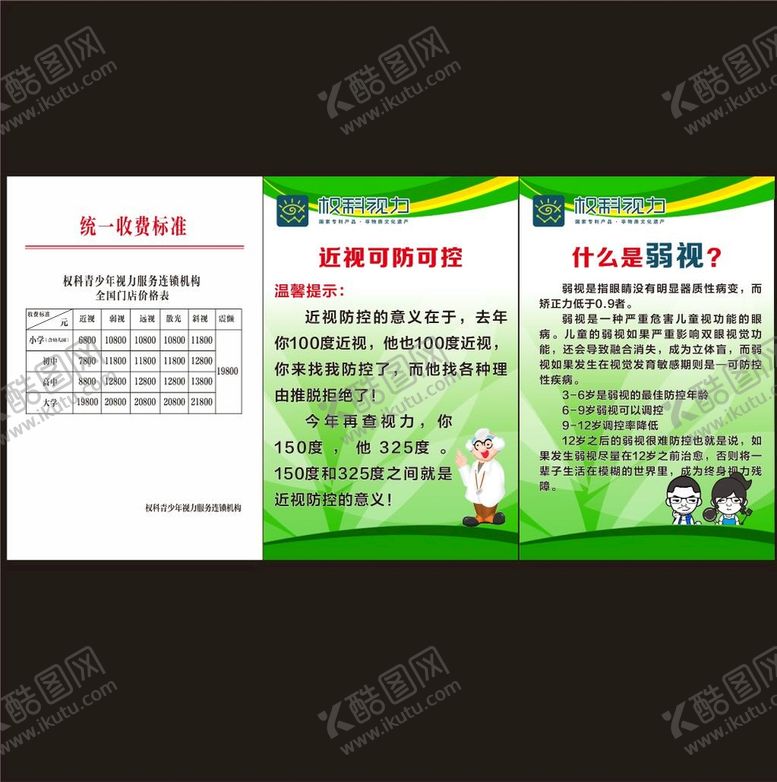 编号：51437010100132276438【酷图网】源文件下载-权科视力裱板