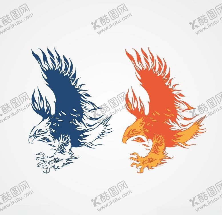 编号：91030910020604243763【酷图网】源文件下载-老鹰矢量图案