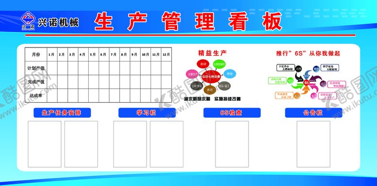 编号：17402909150441418045【酷图网】源文件下载-生产管理看板