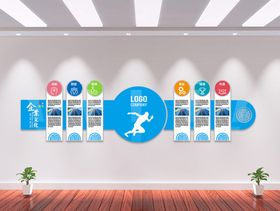 企业文化墙公司简介造型荣誉展板展板