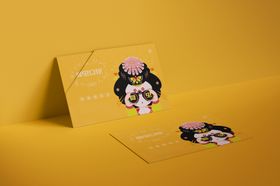 圆角名片样机