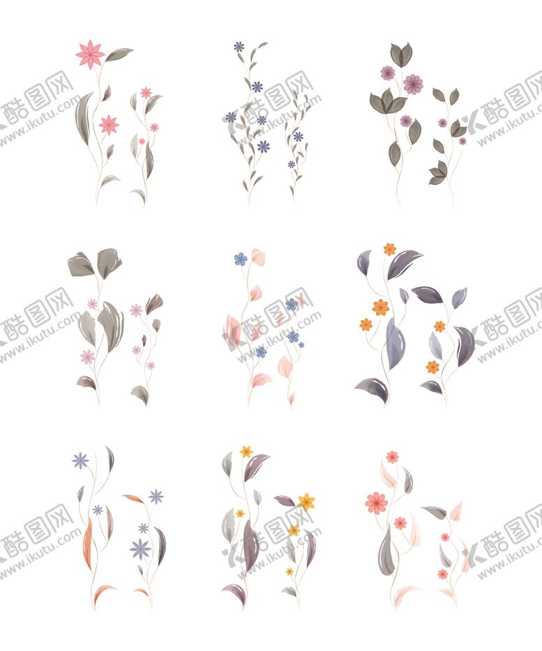 编号：54959204010309002364【酷图网】源文件下载-手绘花卉背景