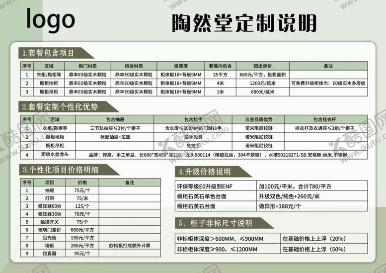 编号：61585302162057414342【酷图网】源文件下载-装修表格