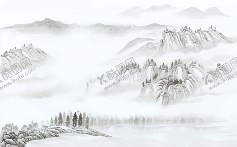 编号：25477102022146262184【酷图网】源文件下载-国风山水背景