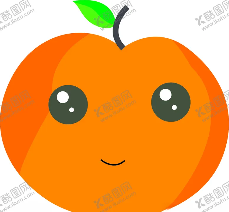 编号：29408106260535521496【酷图网】源文件下载-卡通橘子笑脸
