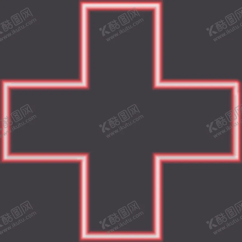 编号：86075206270845092963【酷图网】源文件下载-霓虹灯十字