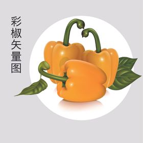 手绘彩椒