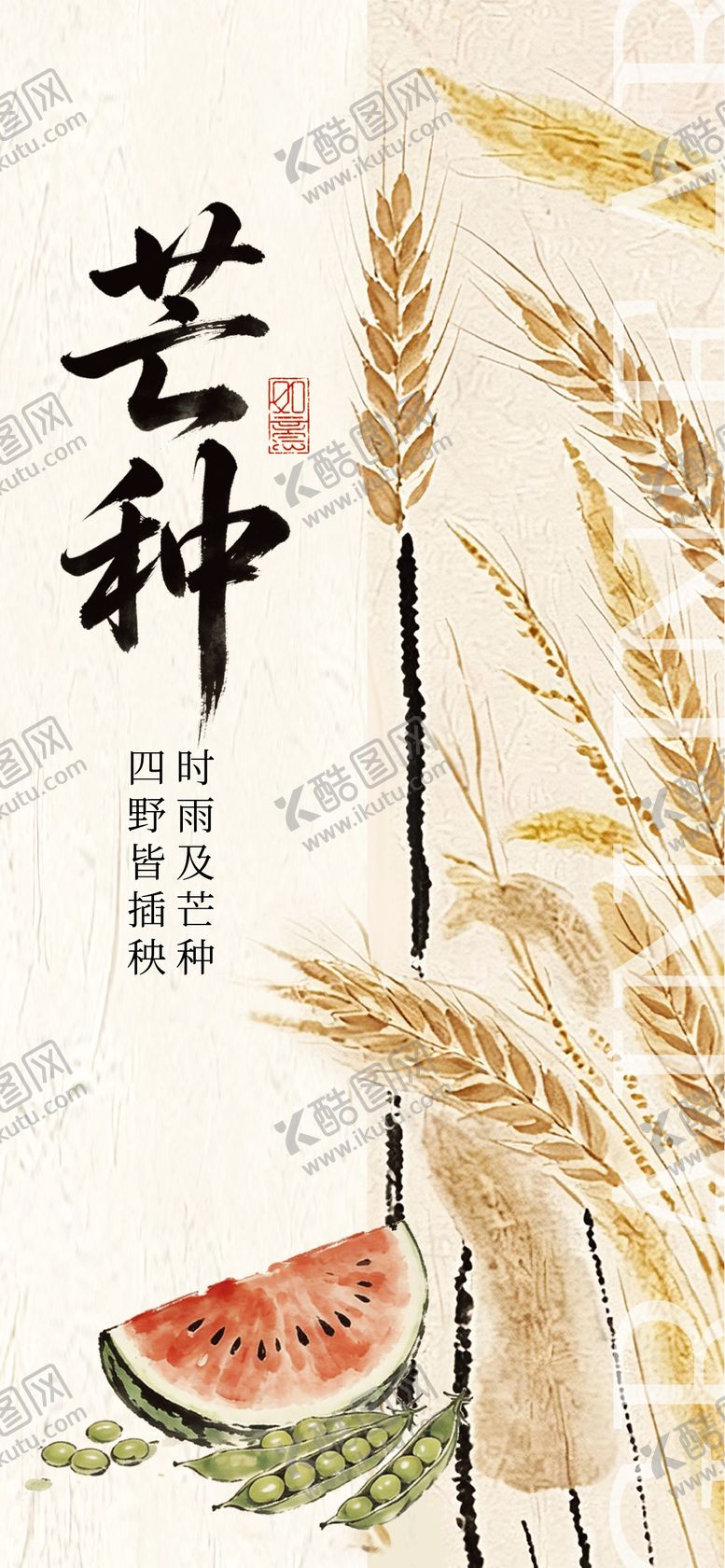 编号：52471006010009503507【酷图网】源文件下载-芒种节气海报