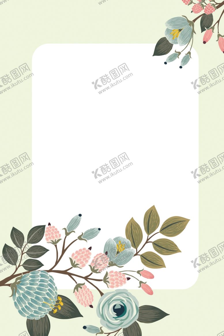 编号：13295201271335378487【酷图网】源文件下载-花卉边框