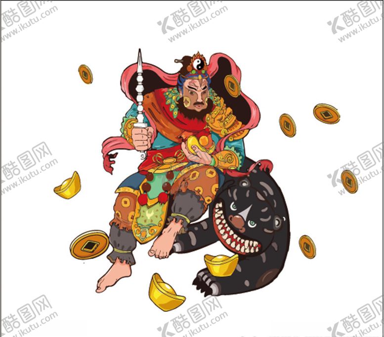 编号：69185010100542229939【酷图网】源文件下载-赵公明正财神