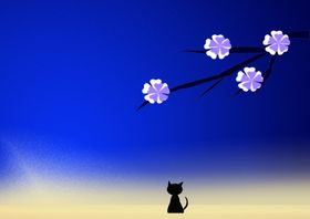 可爱小猫背景图