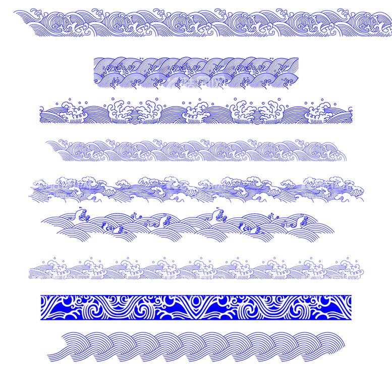 编号：35135911111037003339【酷图网】源文件下载-海浪底纹