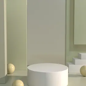 立体展台C4D电商海报台子摆拍淘宝箱包3设计
