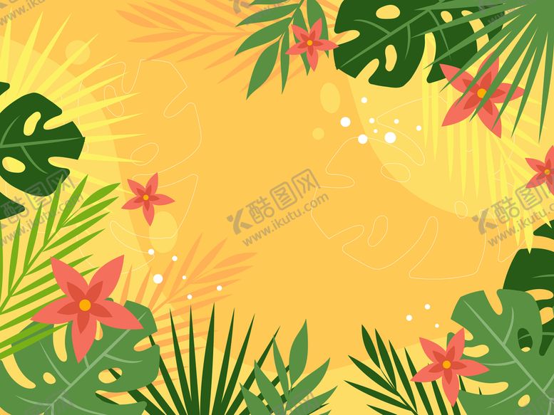 编号：26540309160700485401【酷图网】源文件下载-夏季花纹背景