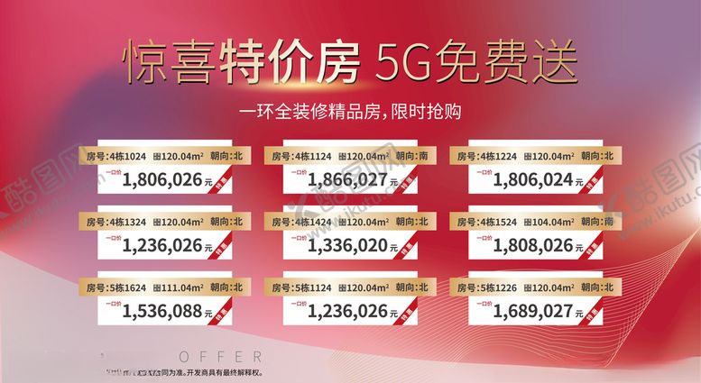 编号：21420209140315481554【酷图网】源文件下载-地产一口价特惠房源展板