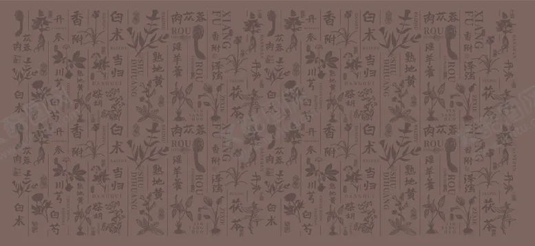 编号：93304305190256365634【酷图网】源文件下载-中药底纹