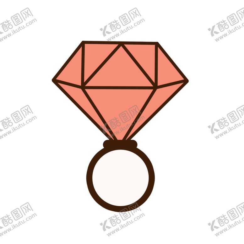 编号：78207610251007178817【酷图网】源文件下载-手绘钻石宝石水晶珠宝免扣素材