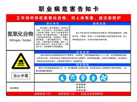 职业病危害告知卡碳氮化合物