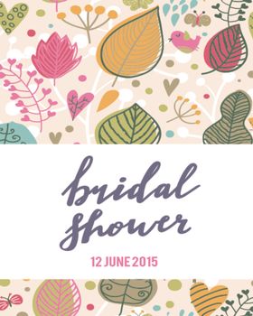 北欧创意森系花纹图案