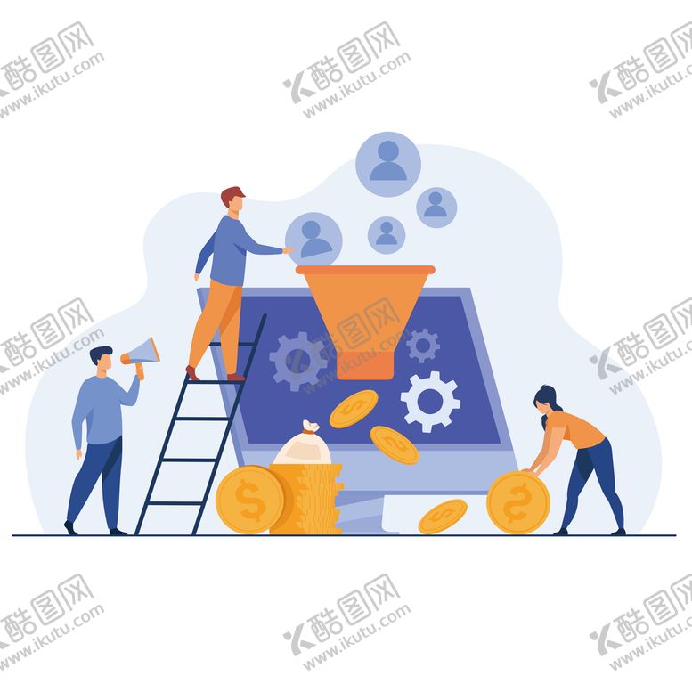 编号：67105409210307337241【酷图网】源文件下载-矢量商务人物插画活动策划方案