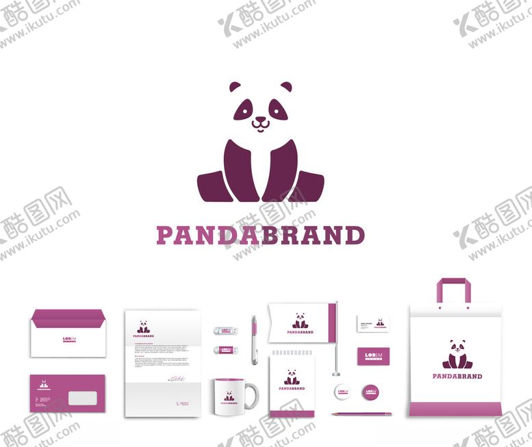 编号：54277311251553259897【酷图网】源文件下载-熊猫品牌视觉识别设计