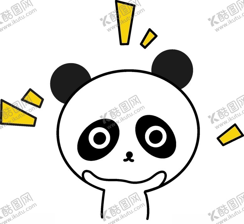 编号：17917310041106087989【酷图网】源文件下载-小清新动物可爱熊猫