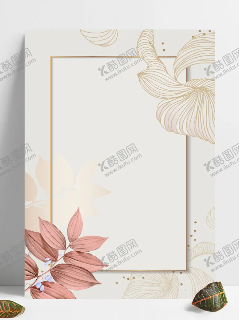 编号：99784301241154565606【酷图网】源文件下载-复古花卉边框底纹